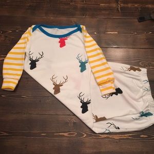 Deer head infant/child gown.